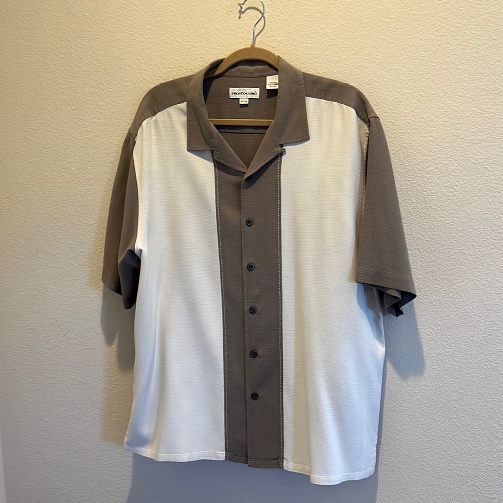 Mens silk button down silk shirt